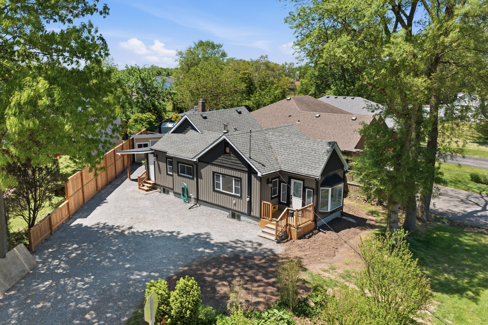 Aerial drone photo of a Niagara home by Social Credit